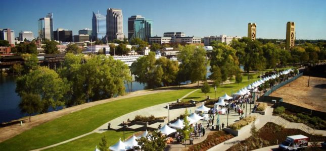 An image of tents by sac river