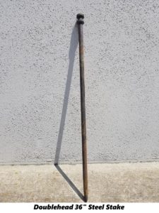 36" doublehead steel stake