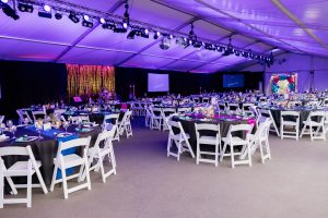 The SPCA Gala raises funds for the Sacramento SPCA. It is held annually in October. The 15m Losberger is a highly engineered structure perfect for a non-profit fundraising event.