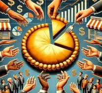 Illustration depicting the economic pie.