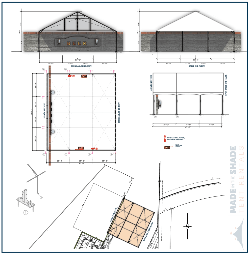 The plans for the Beer Garden Tenting installed at Sutter Health Park.