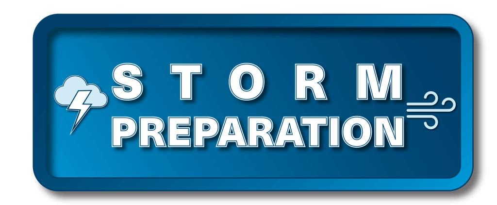 Storm Preparation button to hyperlink for more info about preparing for a storm
