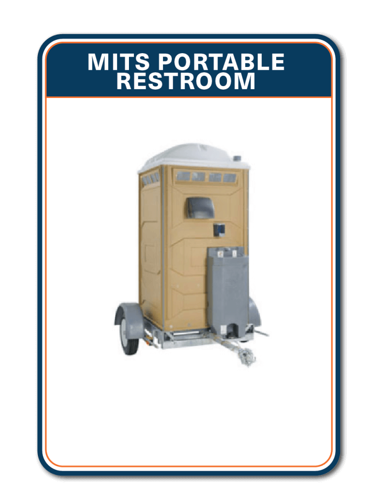 MITS Supplied portable restroom
